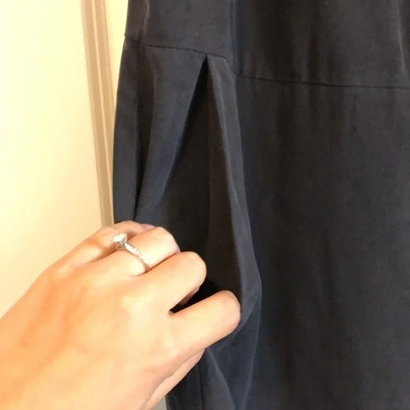 Antonio Melanie Womens Jumpsuit Sz 4 Black Silk Layer Jogger Capsule Wardrobe - Picture 2 of 10